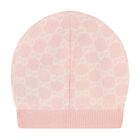 Girls Pink GG logo Hat, 2, hi-res