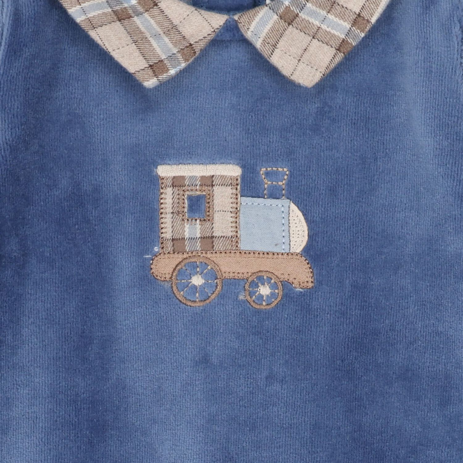 Baby Boys Blue Babygrow, 1, hi-res