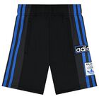 Black & Blue Logo Shorts, 1, hi-res