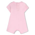 Baby Girls Pink Bag Romper, 1, hi-res