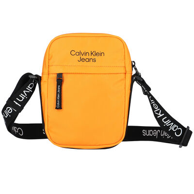 Orange Logo Cross Body Bag