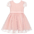 Girls Pink Sequin & Tulle Dress, 1, hi-res