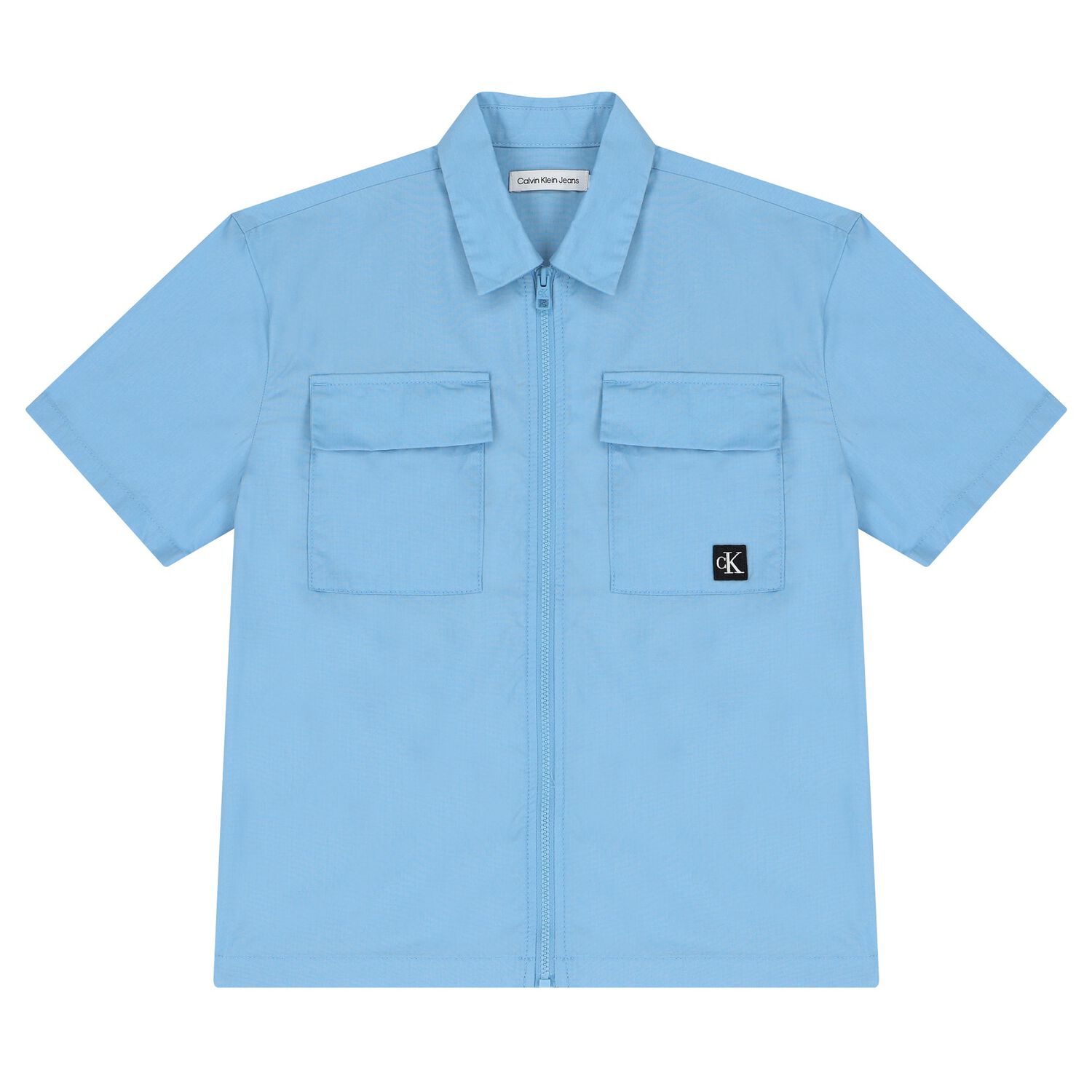Boys Blue Logo Shirt, 1, hi-res