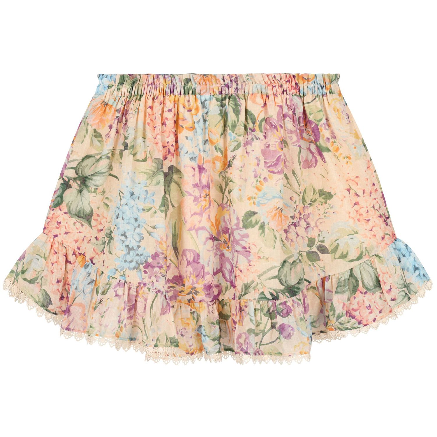 Girls Multi-Coloured Floral Skirt, 1, hi-res image number null