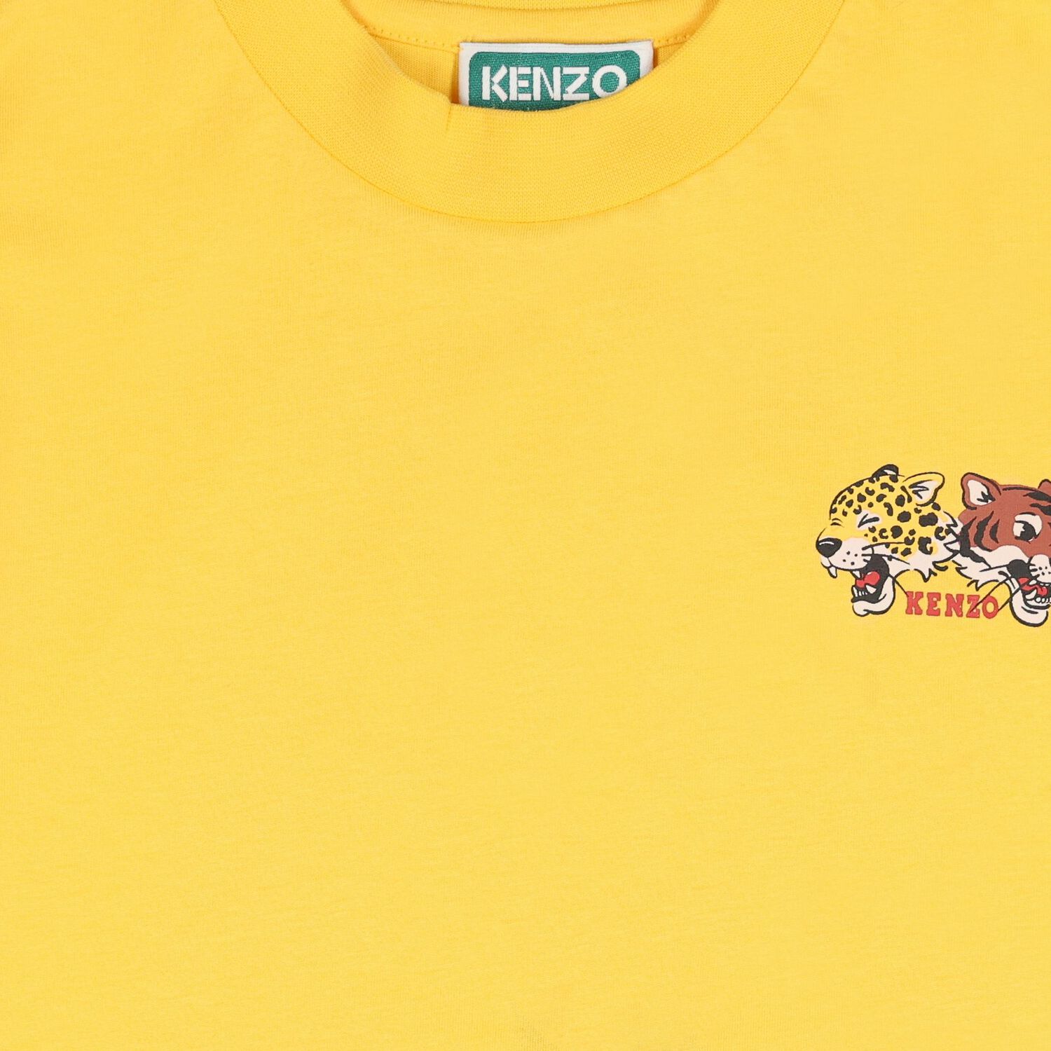 Boys Yellow Tiger & Friend Logo T-Shirt, 1, hi-res