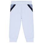 Baby Boys Blue Logo Tracksuit Set, 1, hi-res