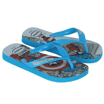 Boys Blue Captain America Flip Flops
