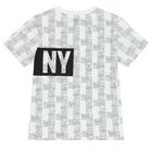 White & Black Logo T-Shirt, 1, hi-res