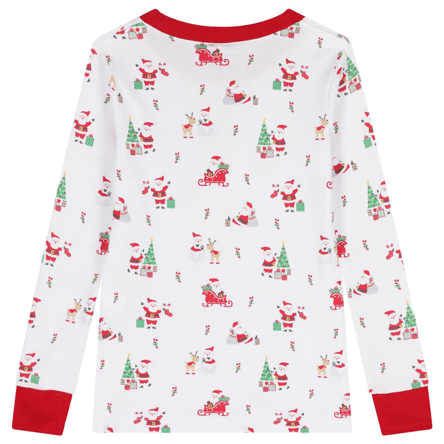 White & Red Christmas Pyjamas, 1, hi-res image number null