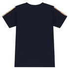 Boys Navy Blue Logo T-Shirt, 1, hi-res