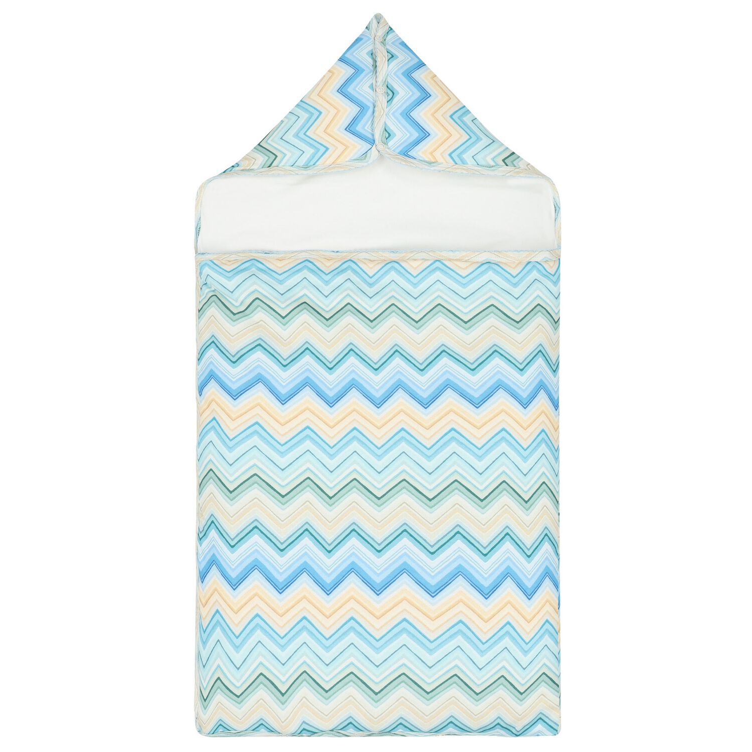 Blue & Yellow Zig Zag Baby Nest, 1, hi-res