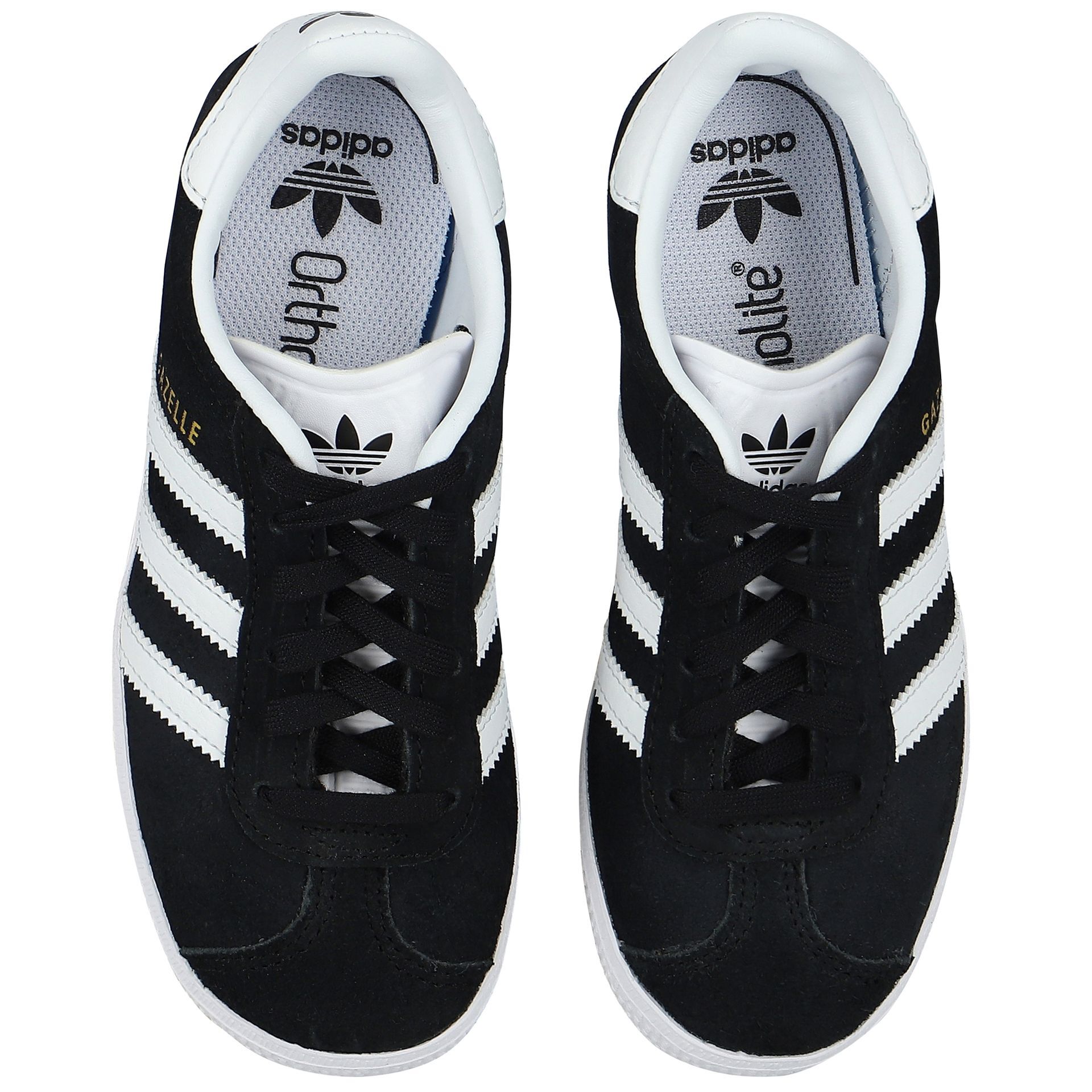 Adidas Kids Black Gazelle Trainers Junior Couture UK