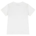 Boys White Logo Zig Zag T-Shirt, 1, hi-res