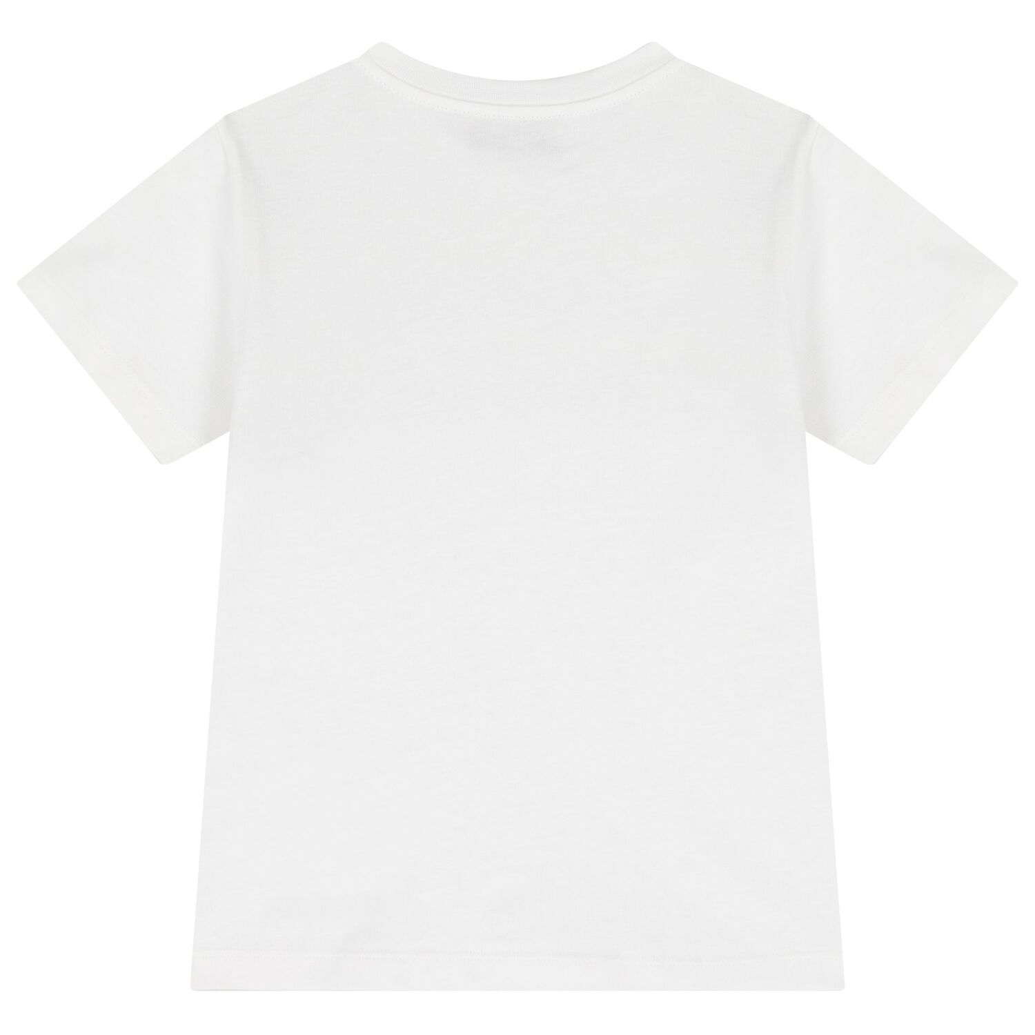 Boys White Logo Zig Zag T-Shirt, 1, hi-res