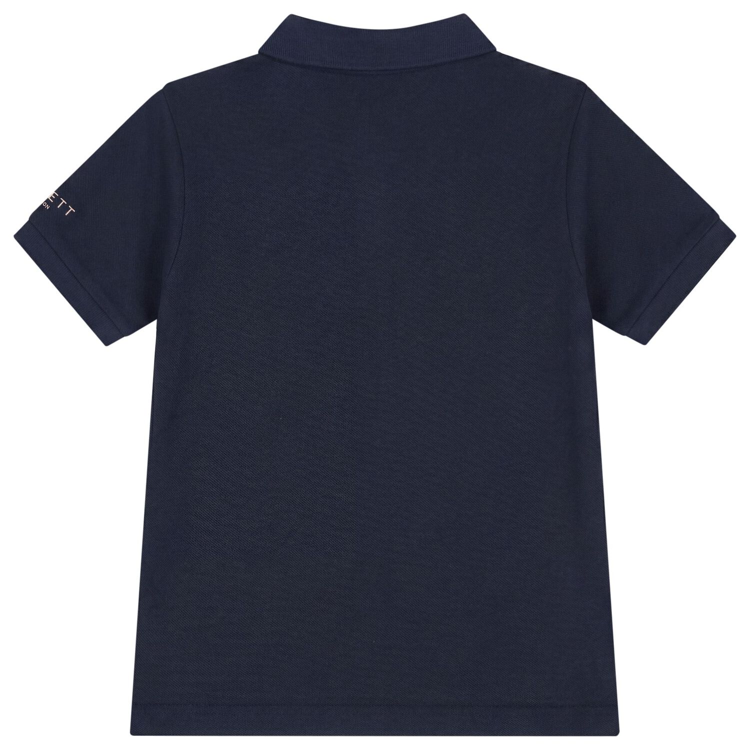Boys Navy Blue Logo Polo Shirt, 1, hi-res