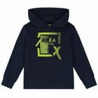 Boys Blue Hooded Sweatshirt, 1, hi-res