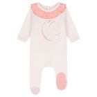 Baby Girls White Tiger Babygrow, 1, hi-res