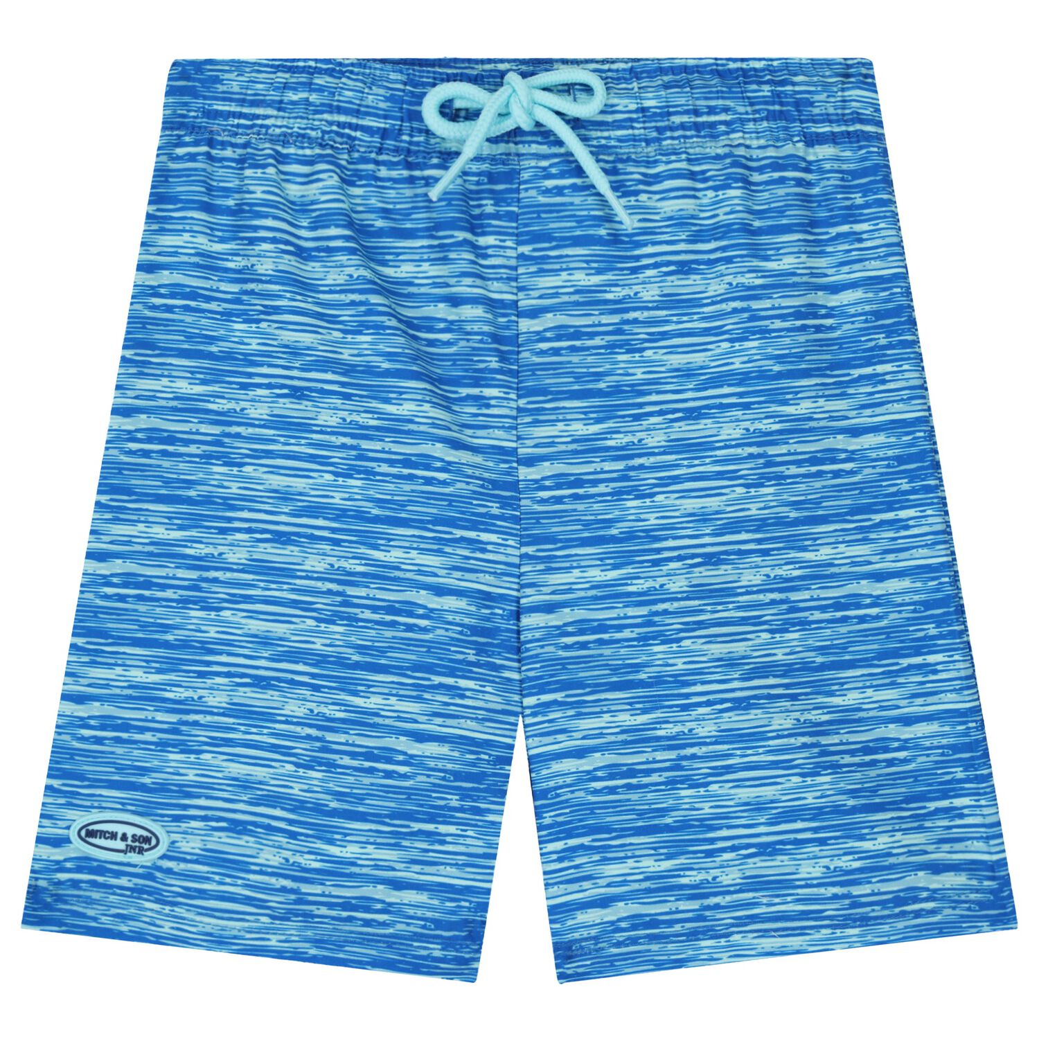 Boys Blue & Grey Swim Shorts, 1, hi-res image number null