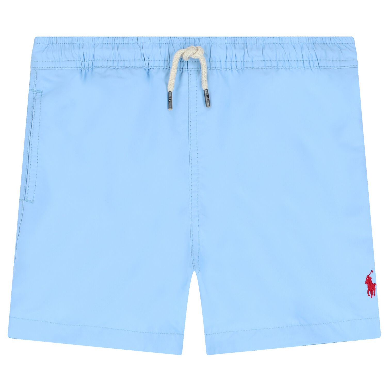 Boys Blue Logo Swim Shorts, 1, hi-res