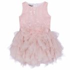 Girls Pink Embellished Dress, 1, hi-res