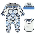 Baby Boys Marina Print Babygrow Gift Set, 1, hi-res
