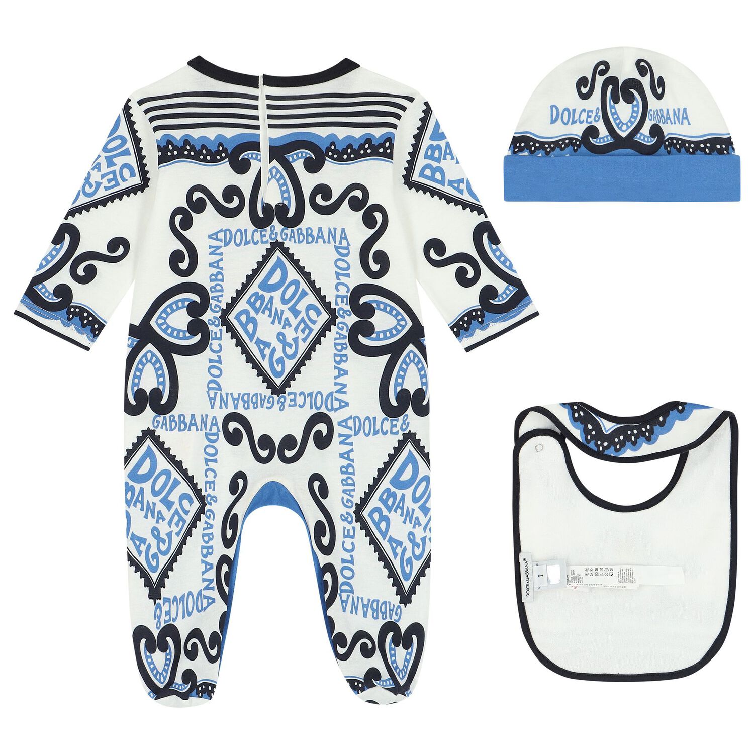 Baby Boys Marina Print Babygrow Gift Set, 1, hi-res