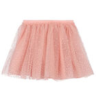 Girls Pink Tulle Skirt, 2, hi-res