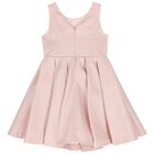 Girls Pink Bow Dress, 1, hi-res