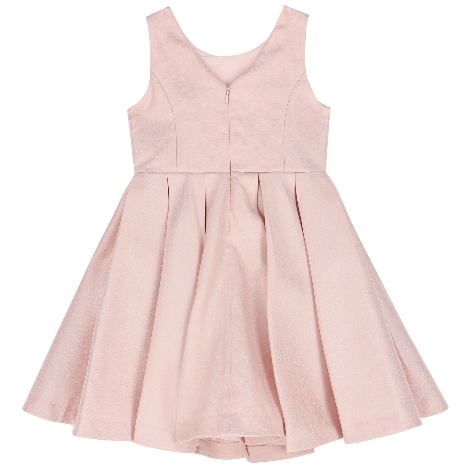 Girls Pink Bow Dress, 1, hi-res
