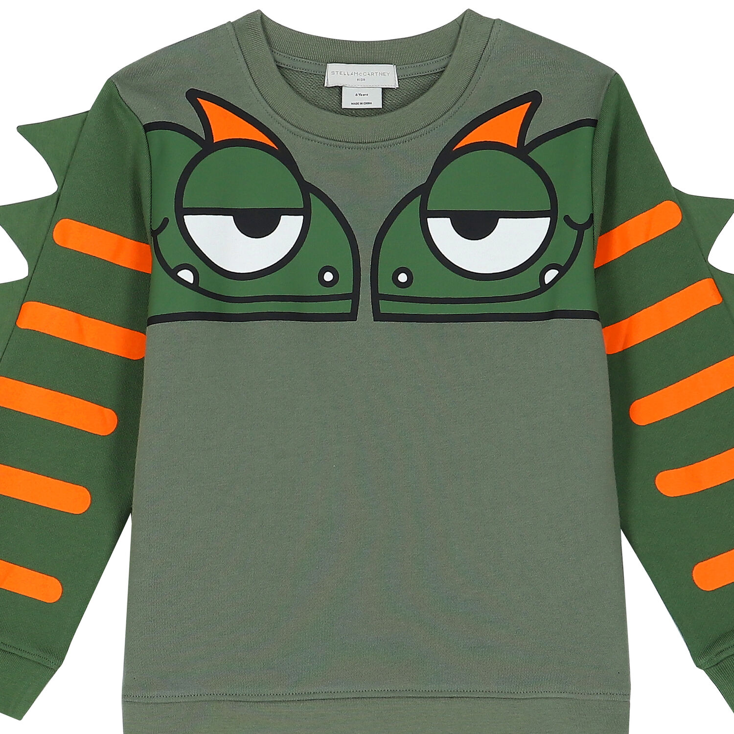 Boys Green Chameleon Sweatshirt, 1, hi-res