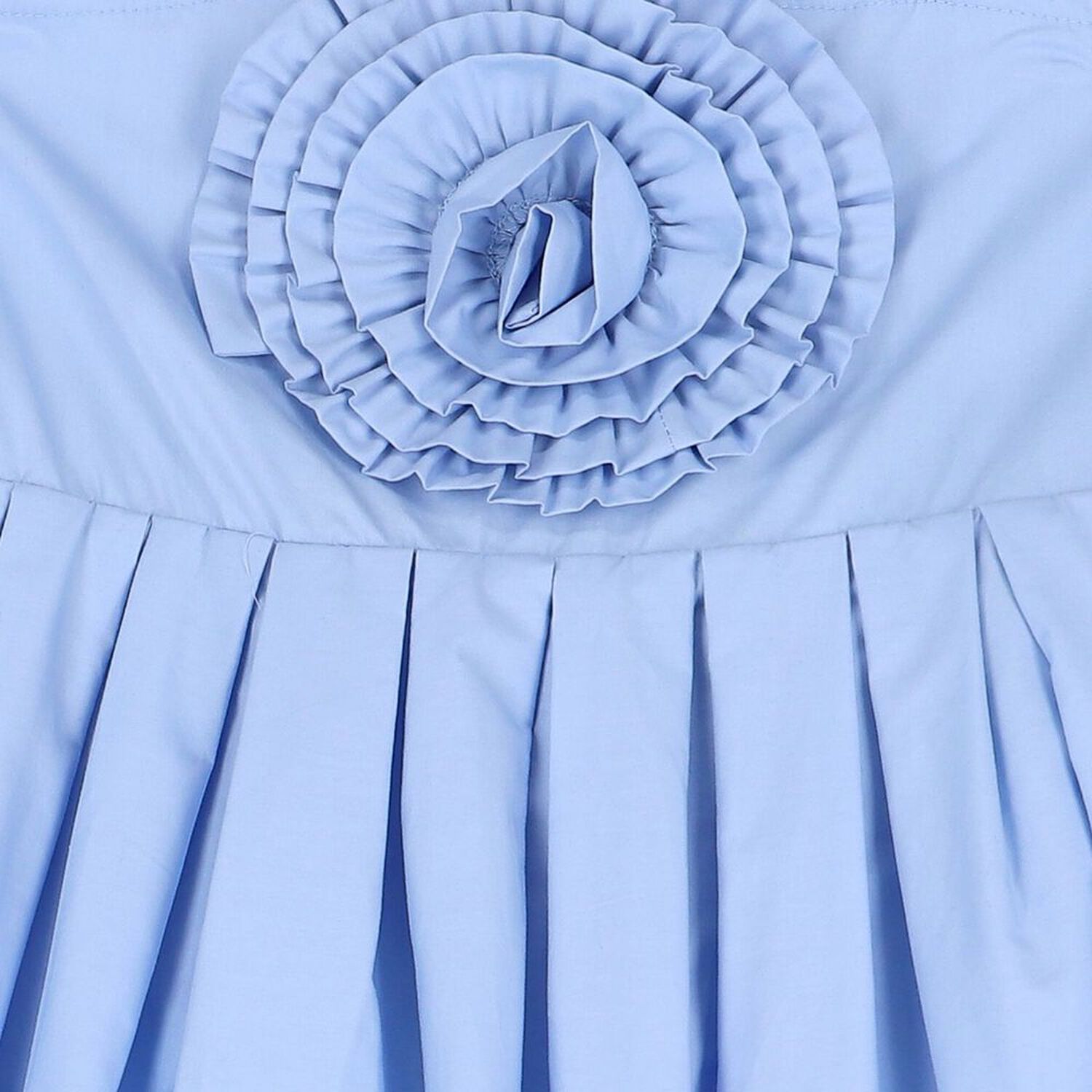 Girls Blue Flower Dress, 1, hi-res