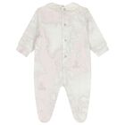 Baby Girls Pink & Ivory Geo Map Babygrow, 1, hi-res