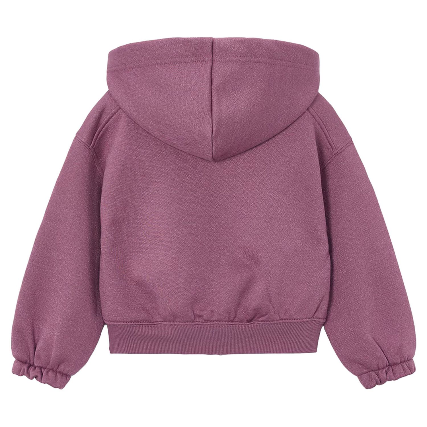 Girls Pink Hooded Zip Up Top, 1, hi-res