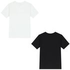 Boys Black & White Logo T-Shirts ( 2-Pack ), 1, hi-res