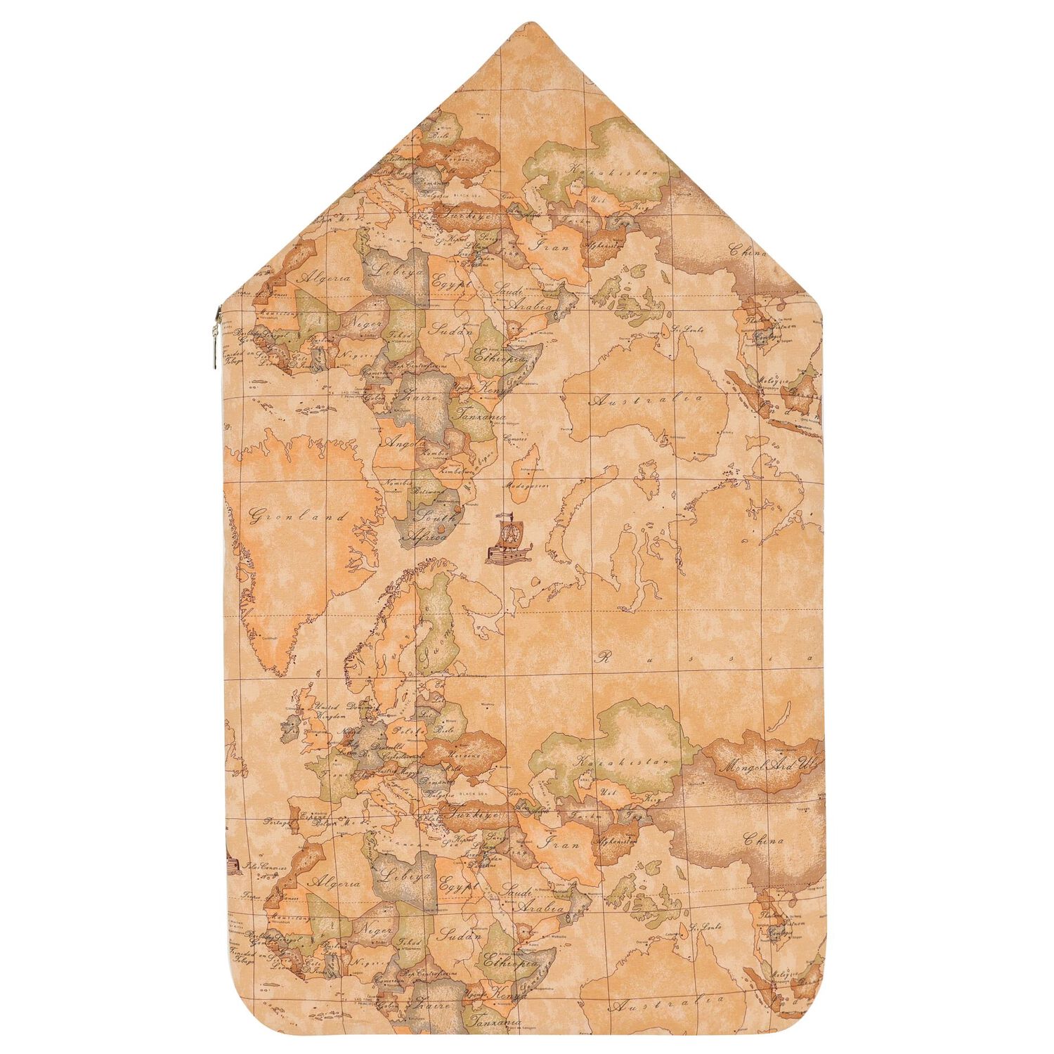 Beige & Ivory Geo Map Baby Nest, 1, hi-res