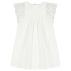 Girls Ivory Logo Dress, 1, hi-res