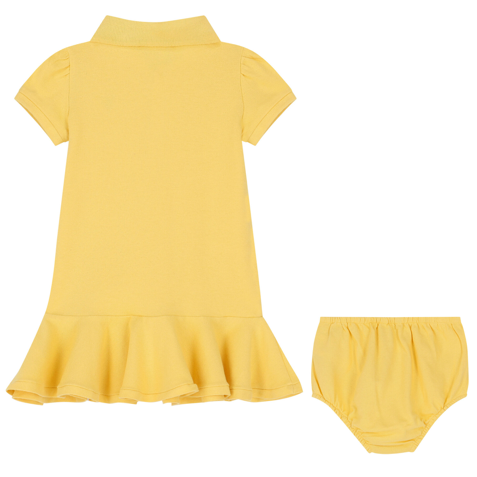 Girls yellow polo dress shop