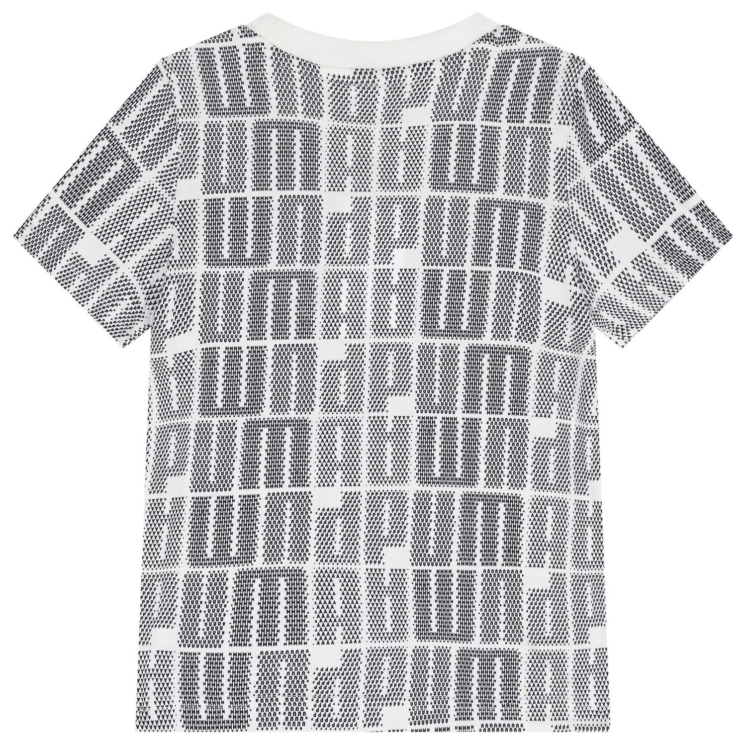 Boys White & Black Logo T-Shirt, 1, hi-res image number null