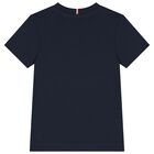 Boys Navy Blue Logo T-Shirt, 1, hi-res