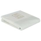 Baby Boys Blue & Gold Logo Blanket, 1, hi-res