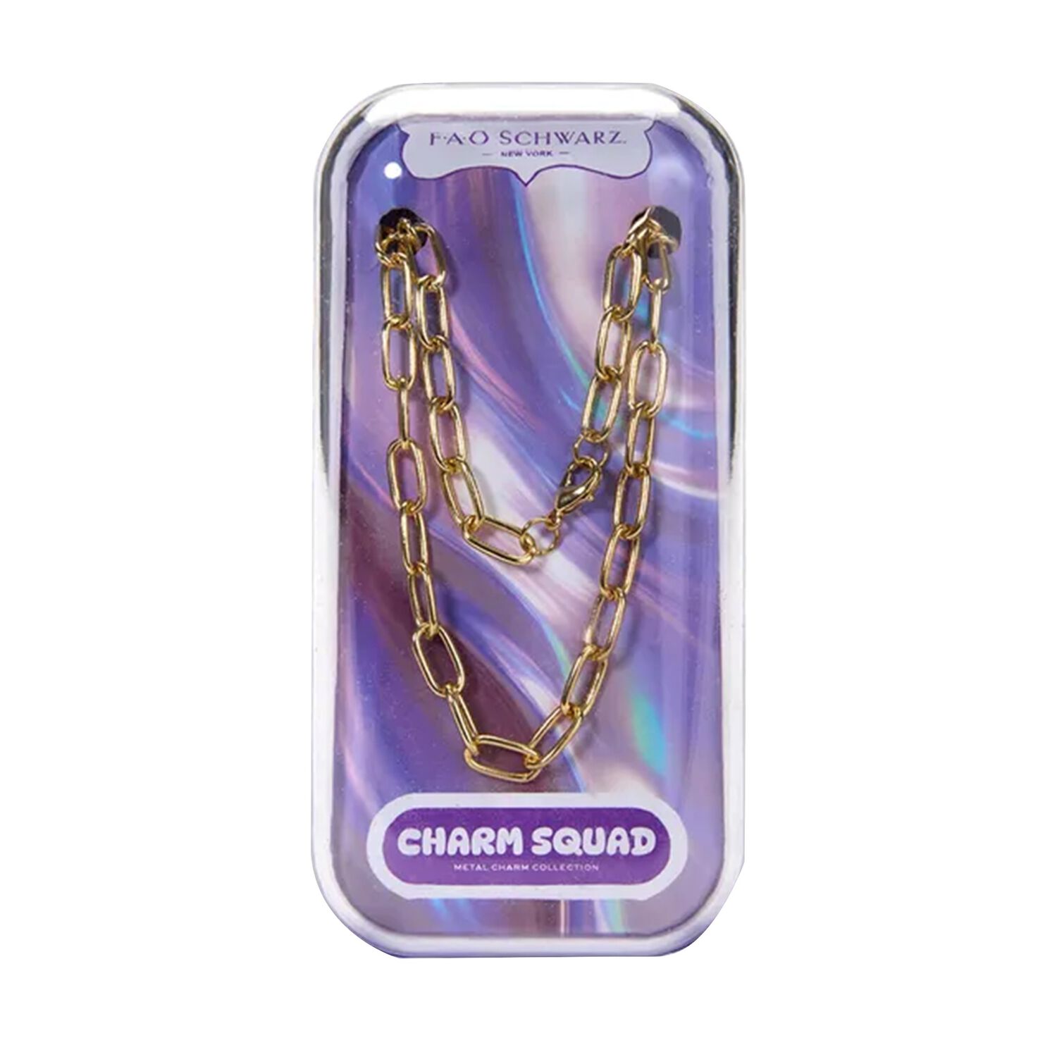Girls Gold Charm Bare Necklace, 1, hi-res