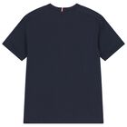 Boys Navy Blue Logo T-Shirt, 1, hi-res