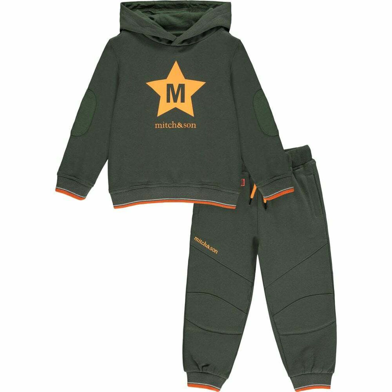 Boys Khaki Logo Tracksuit, 1, hi-res