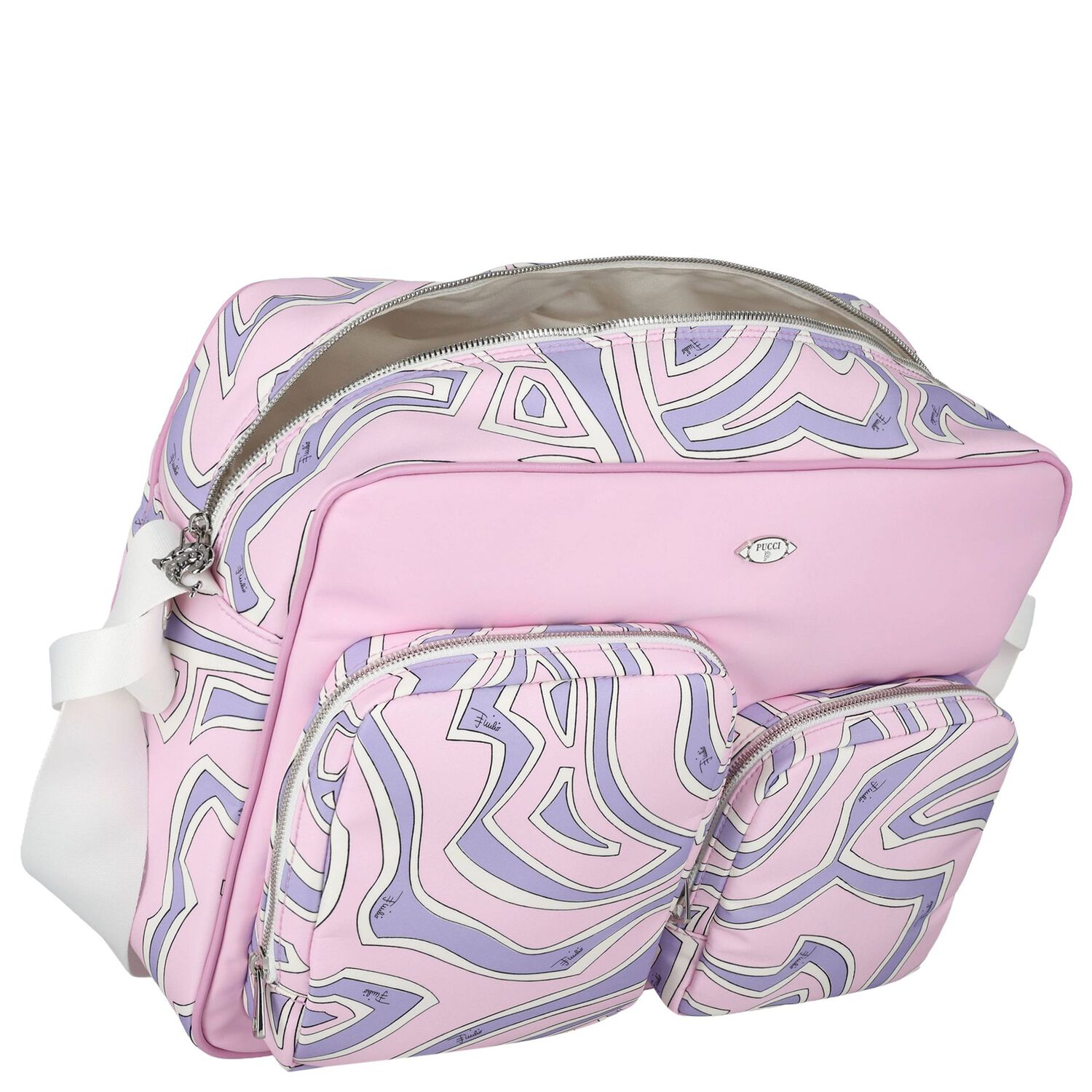 Pink & Lilac Labirinto Baby Changing Bag ( 40CM )  , 1, hi-res