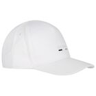 Baby Boys White Logo Cap, 2, hi-res
