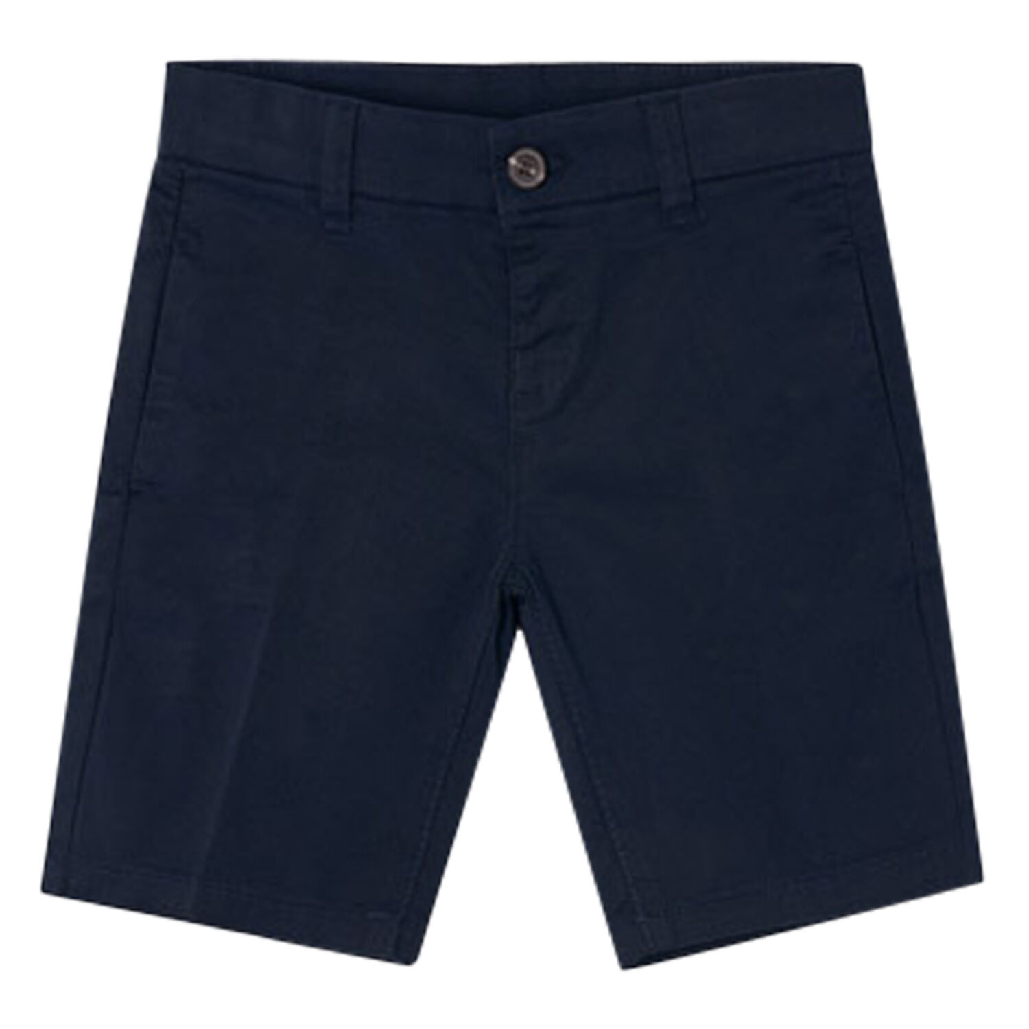 Boys Navy Blue Cotton Shorts, 5, hi-res