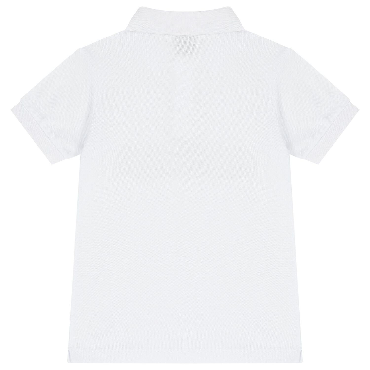 Boys White Cotton Logo Polo Shirt, 1, hi-res image number null