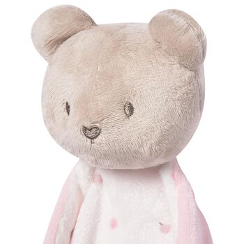 Baby Girls Beige & Pink Doudou Comforter