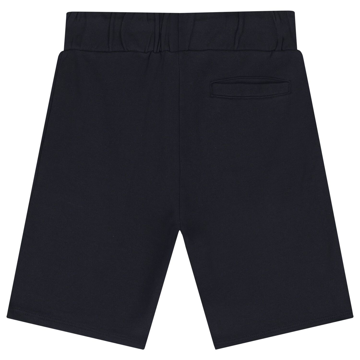 Boys Navy Blue Logo Shorts, 1, hi-res