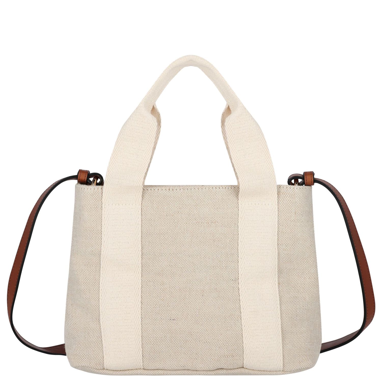 Girls Beige Logo HandBag, 1, hi-res